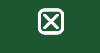 Icon of a X for closure